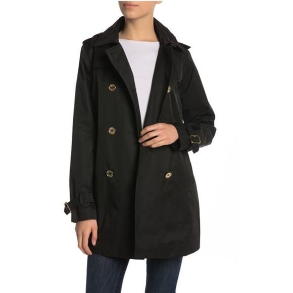 MICHAEL Michael Kors Missy Hooded Double Trench - Picture 1 of 7